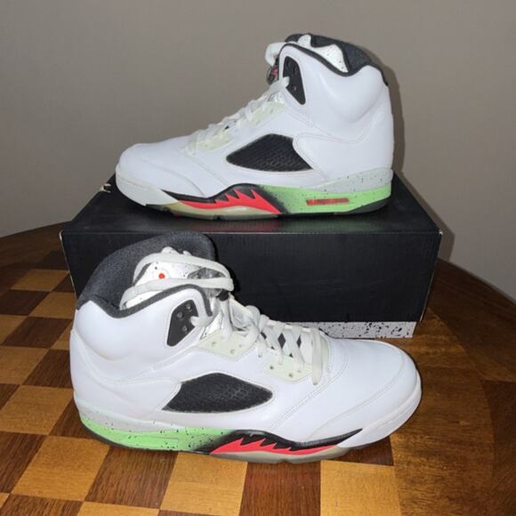 Jordan Air Jordan 5 Retro Pro Stars White Black Green Sneaker OG BOX M11